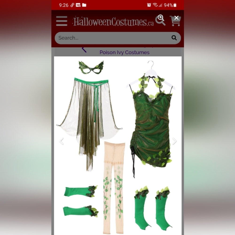 Poison Ivy costume
